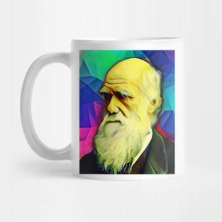 Charles Darwin Colourful Portrait | Charles Darwin Artwork 6 Mug